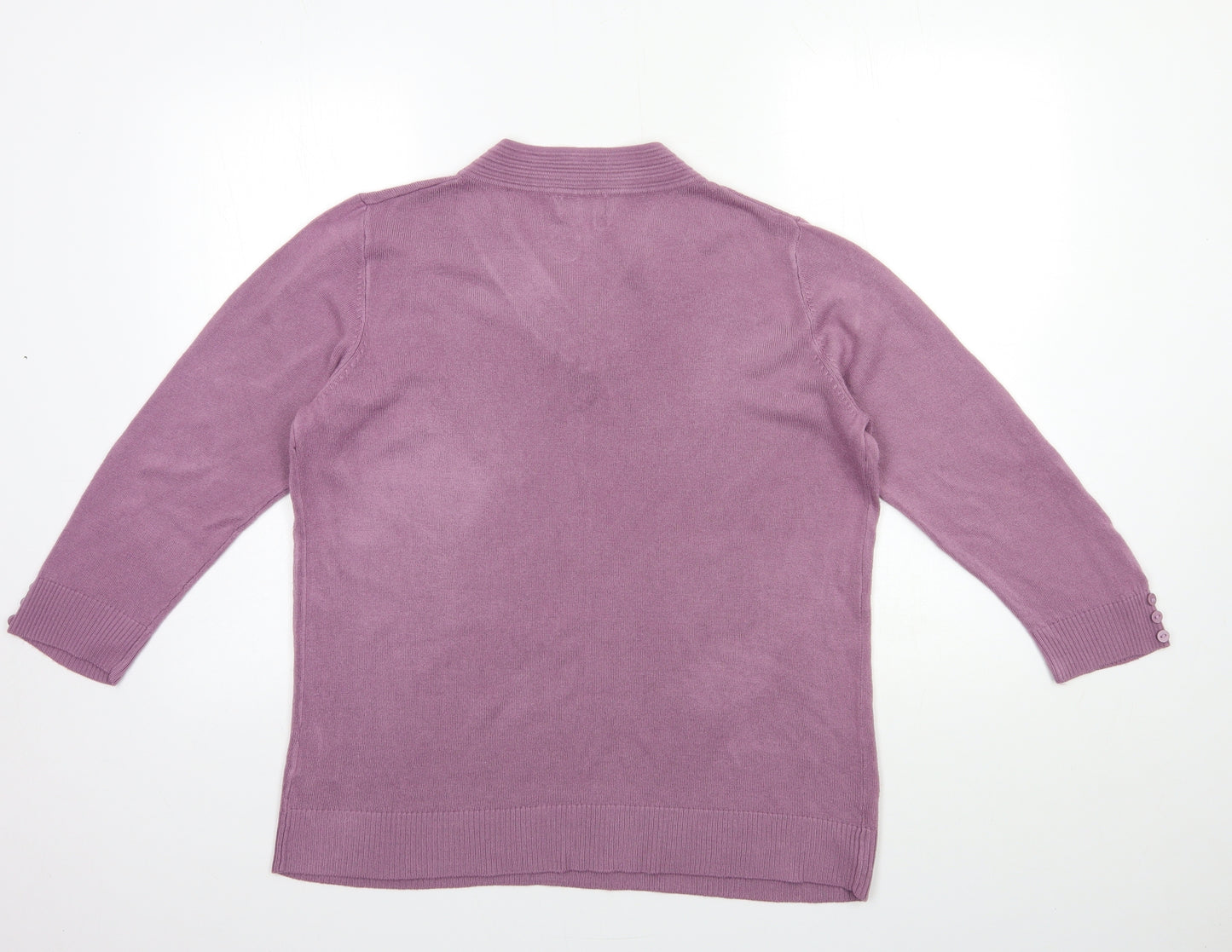 ORIGINALS Womens Purple  Knit Pullover Jumper Size S