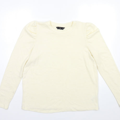 F&F Womens Ivory  Knit Pullover Jumper Size 14