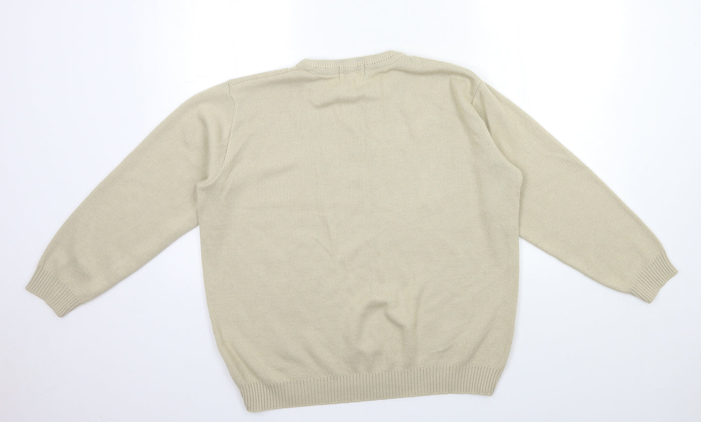Merry gold Womens Beige  Knit Pullover Jumper Size L