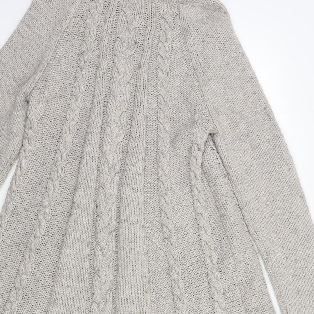 Marks and Spencer Womens Grey  Knit Jumper Dress  Size 12