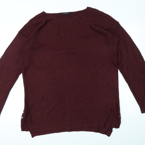 Peacokcs Womens Red   Pullover Jumper Size L