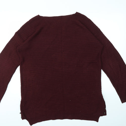 Peacokcs Womens Red   Pullover Jumper Size L