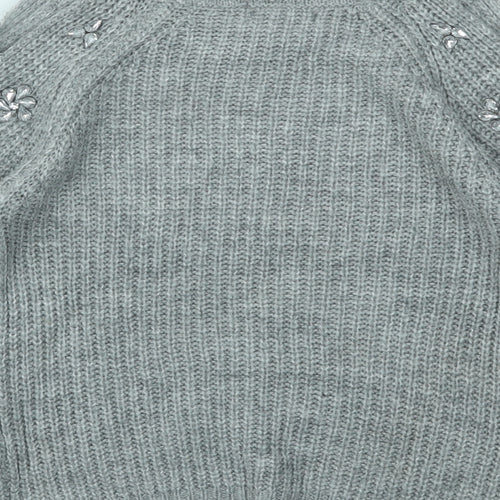 Primark Boys Grey   Pullover Jumper Size 7-8 Years