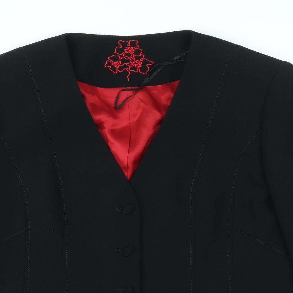 Jacqes Vert Womens Black   Jacket Blazer Size 12