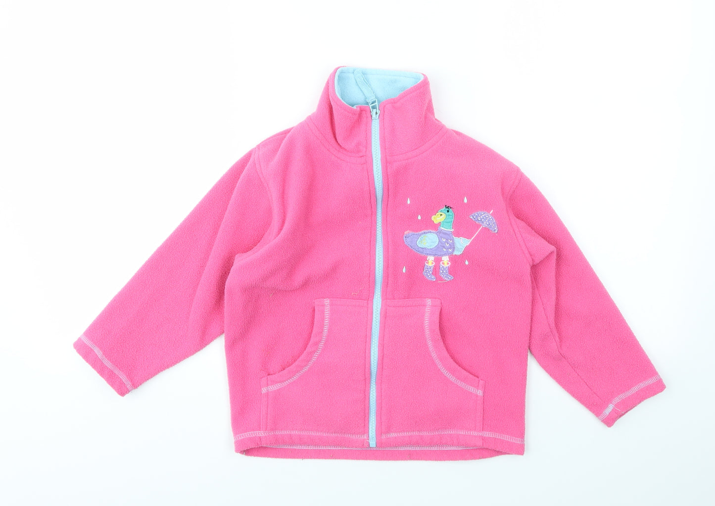 JPW Girls Pink   Full Zip Jumper Size 5 Years
