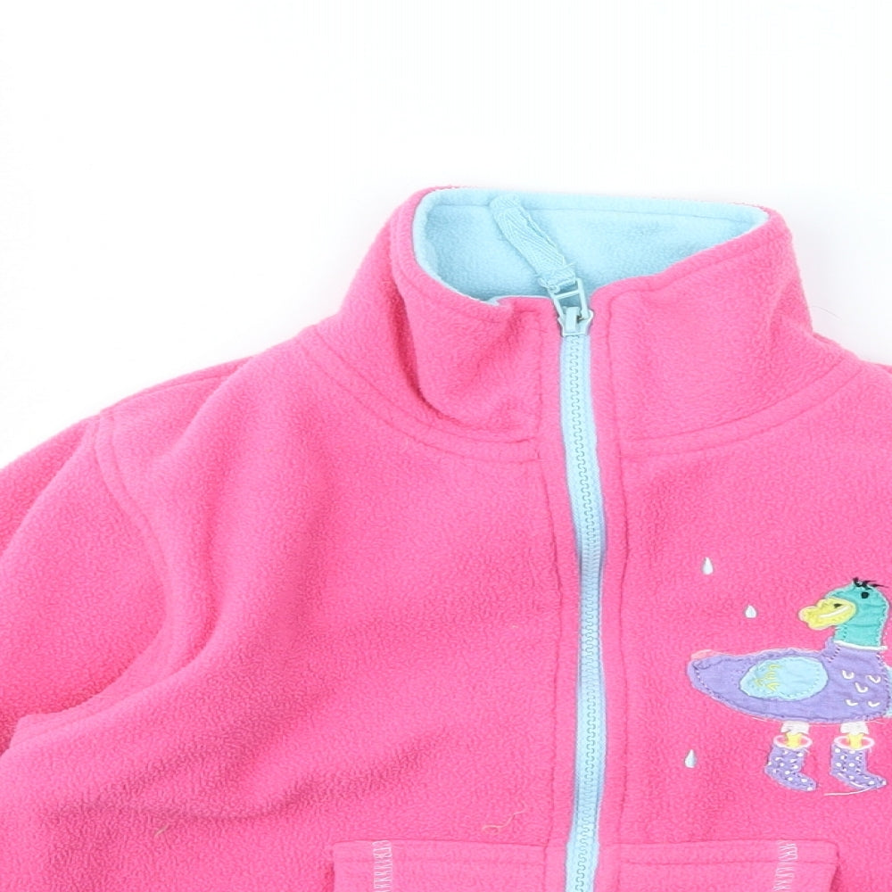 JPW Girls Pink   Full Zip Jumper Size 5 Years