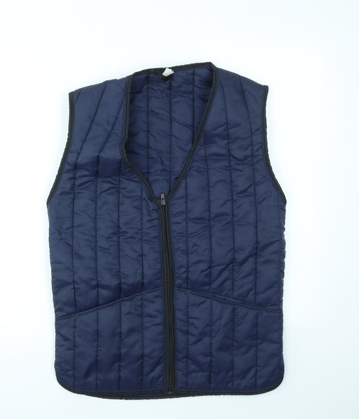 Preworn Womens Blue Gilet Coat Size 8