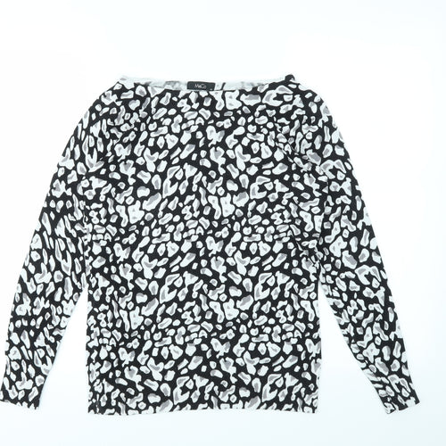 M&Co Womens Multicoloured Geometric  Pullover Jumper Size 10
