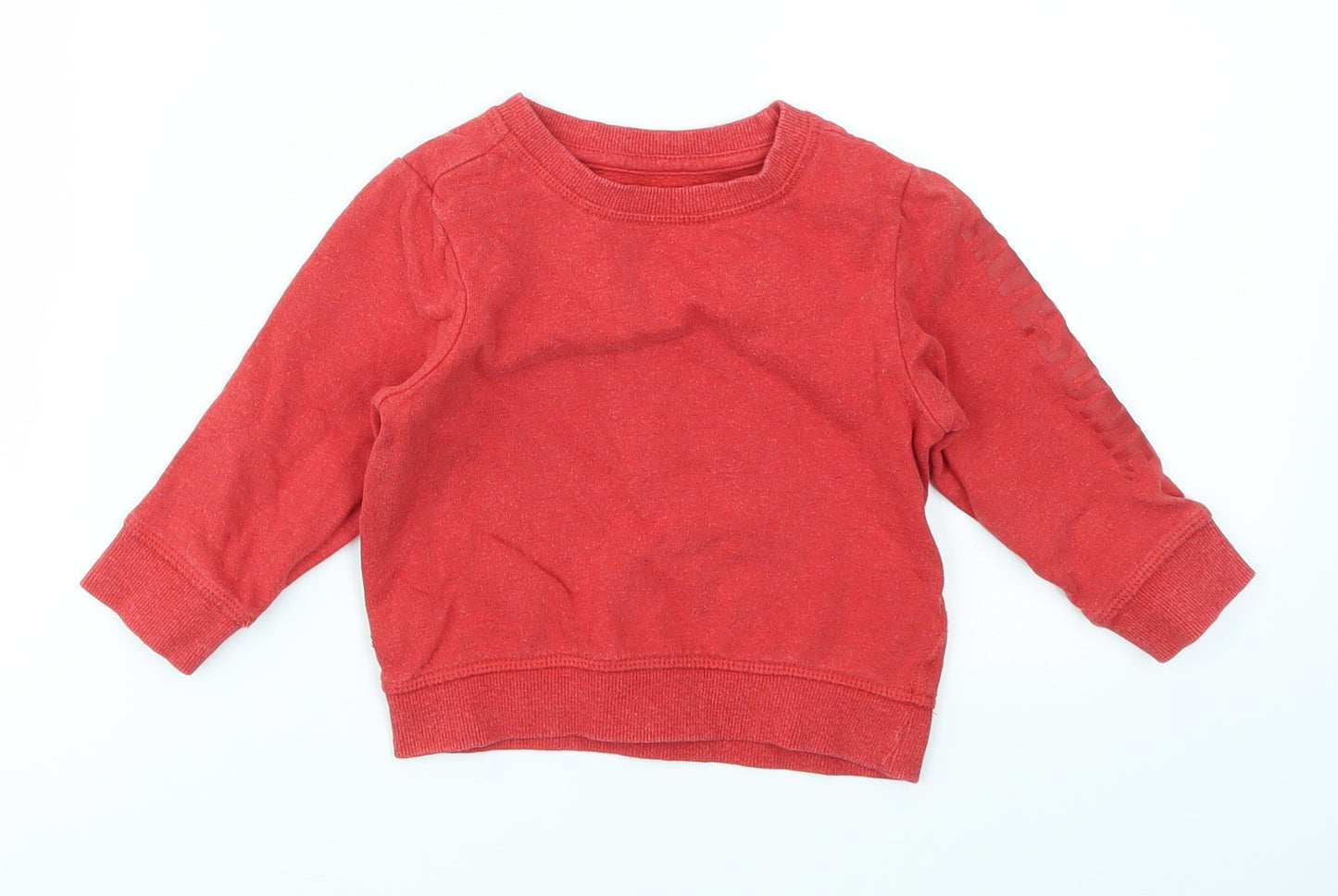 M Boys Red   Pullover Jumper Size 12-18 Months