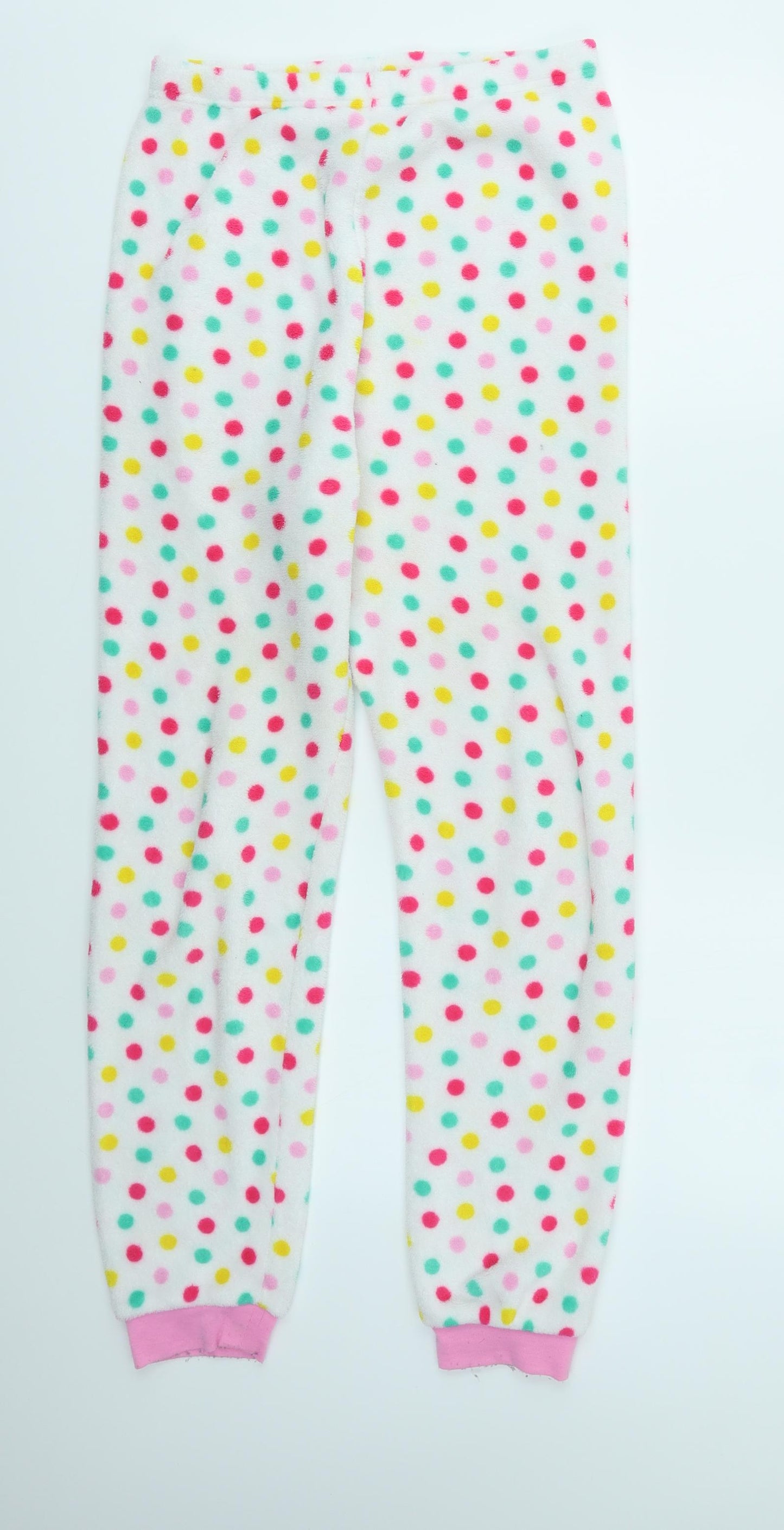 Primark Girls Multicoloured Spotted  Jogger Trousers Size 13-14 Years