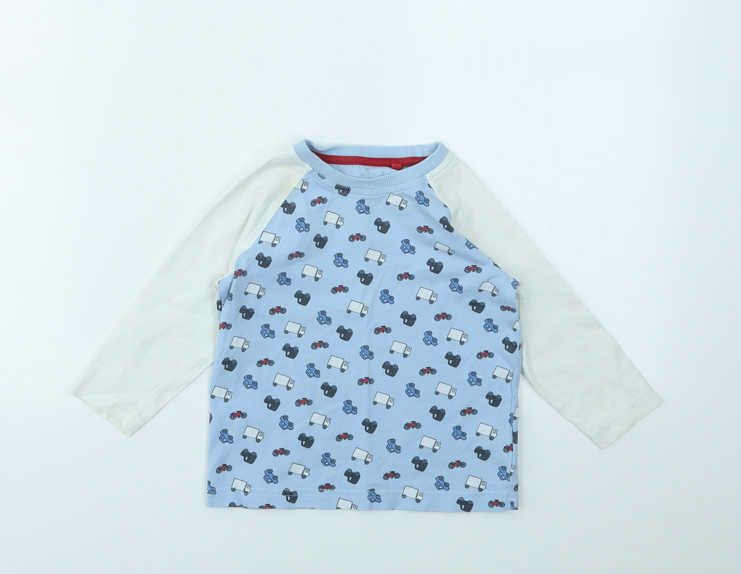NEXT Boys Blue Geometric  Basic T-Shirt Size 12-18 Months