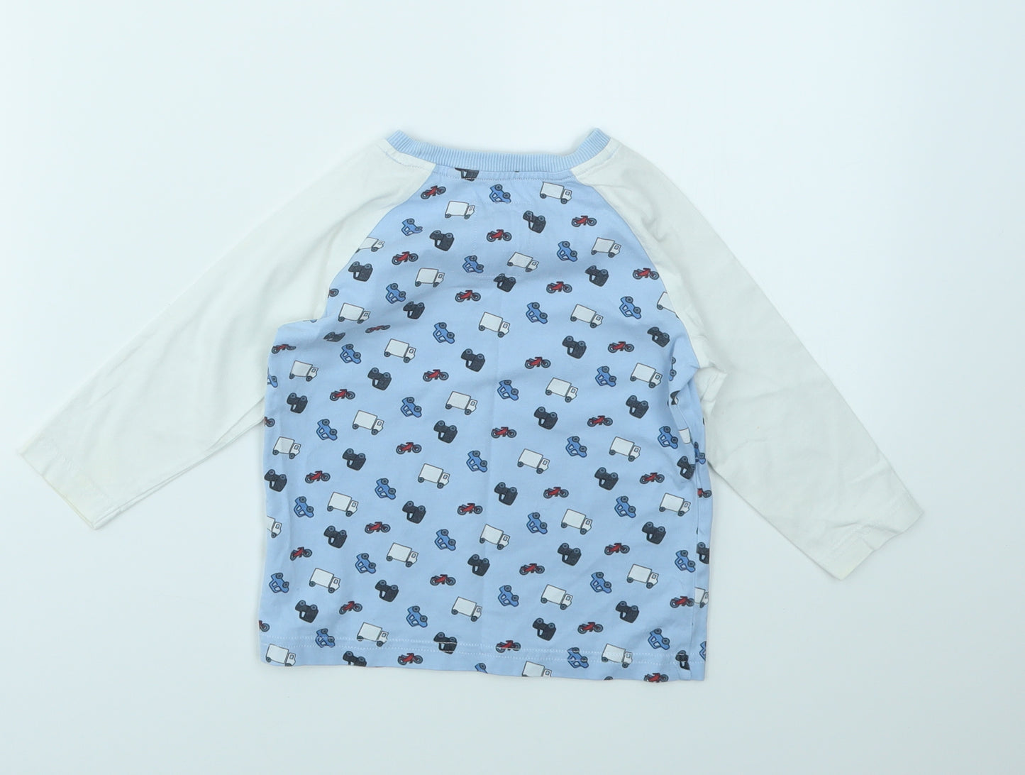 NEXT Boys Blue Geometric  Basic T-Shirt Size 12-18 Months