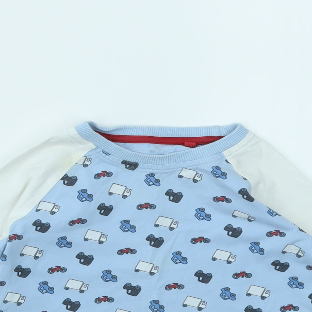 NEXT Boys Blue Geometric  Basic T-Shirt Size 12-18 Months