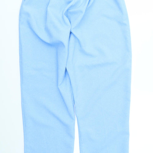 Preworn Womens Blue   Trousers  Size 14 L27 in - stretch waistband
