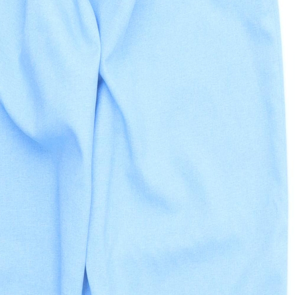 Preworn Womens Blue   Trousers  Size 14 L27 in - stretch waistband