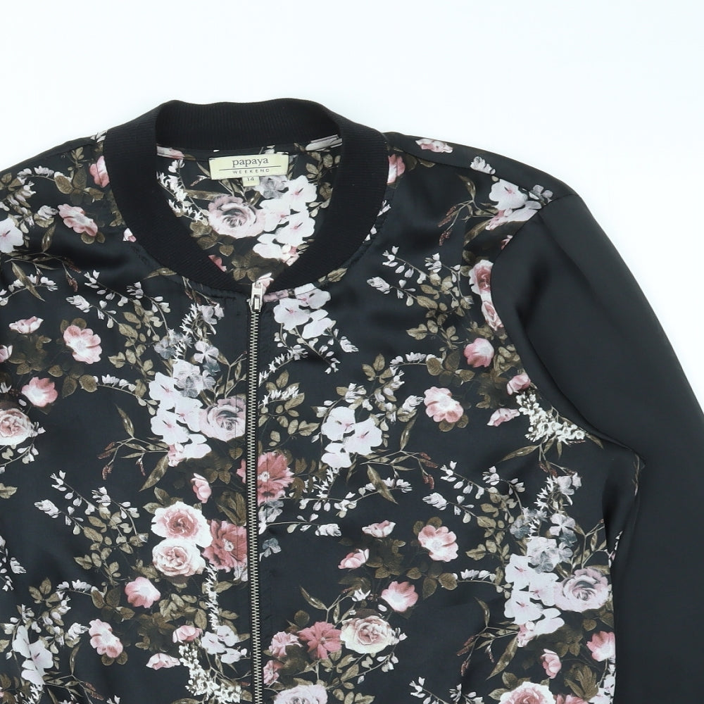 Papaya Womens Multicoloured Floral  Jacket  Size 14