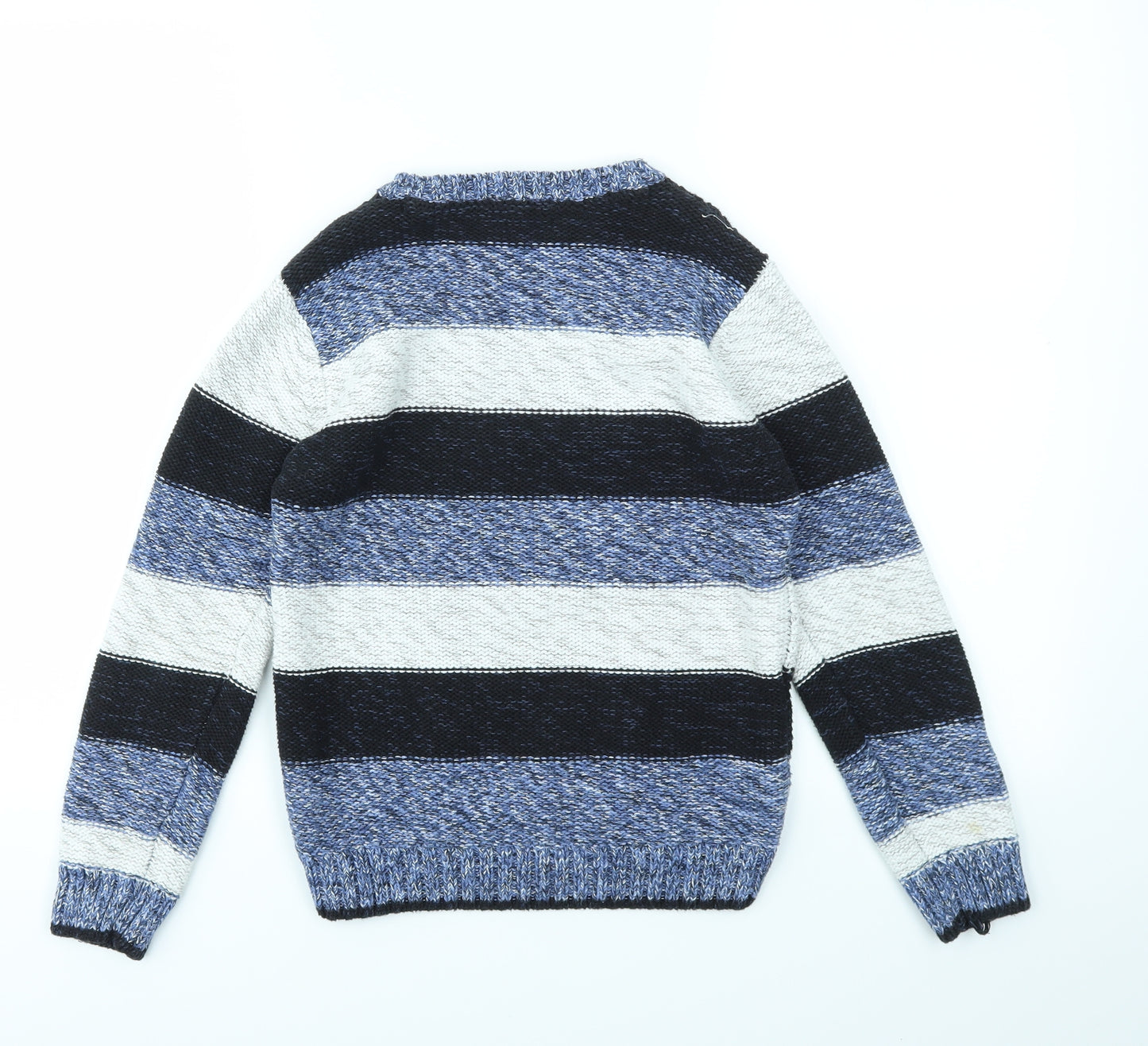 NEXT Boys Blue Striped  Pullover Jumper Size 9 Years