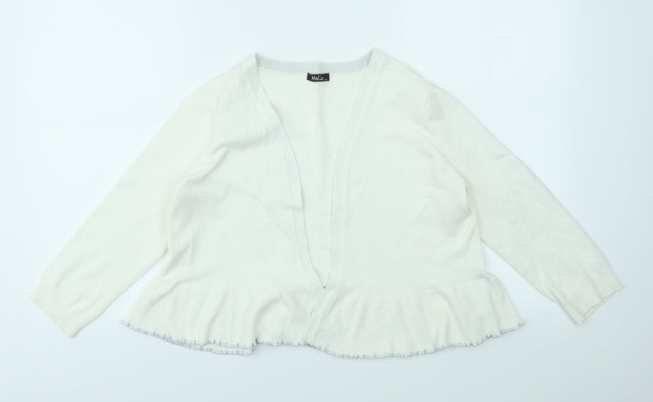 M&Co Womens Ivory   Cardigan Jumper Size 12
