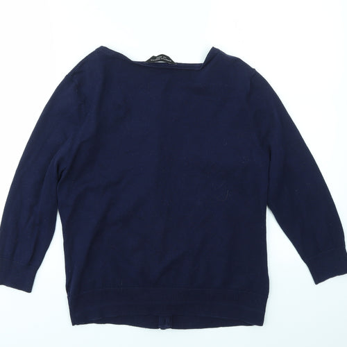 Dorothy Perkins Womens Blue   Cardigan Jumper Size 14