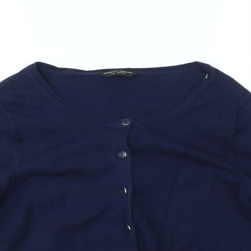 Dorothy Perkins Womens Blue   Cardigan Jumper Size 14
