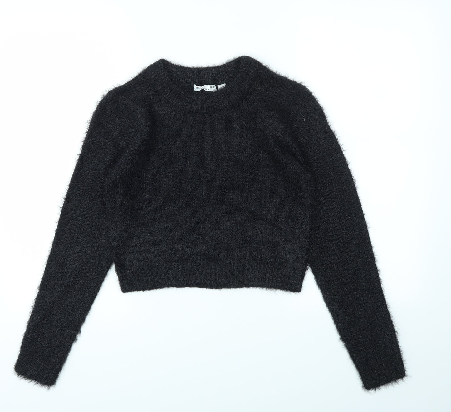 BRAVE SOUL  Womens Black   Pullover Jumper Size S