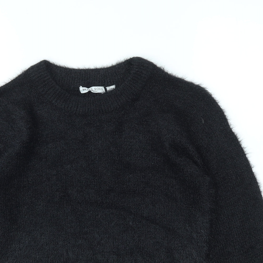 BRAVE SOUL  Womens Black   Pullover Jumper Size S