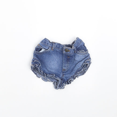 Earlydays Girls Blue  Denim  Trousers Size 6-9 Months  - hotpants