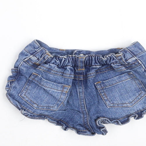 Earlydays Girls Blue  Denim  Trousers Size 6-9 Months  - hotpants