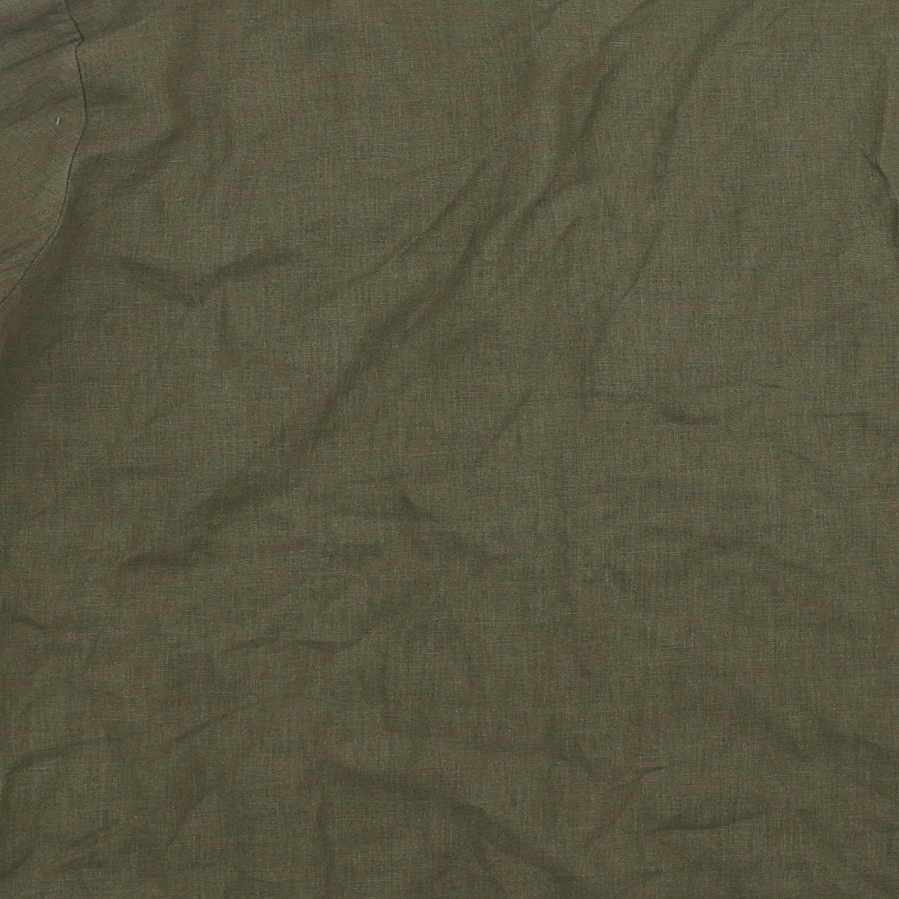 Signiture Experience Womens Green   Basic Blouse Size XL  - Floral embroidery