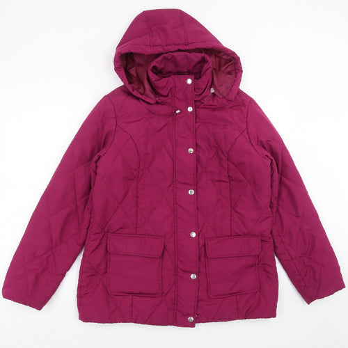 Damart Womens Purple   Quilted Jacket Size 10