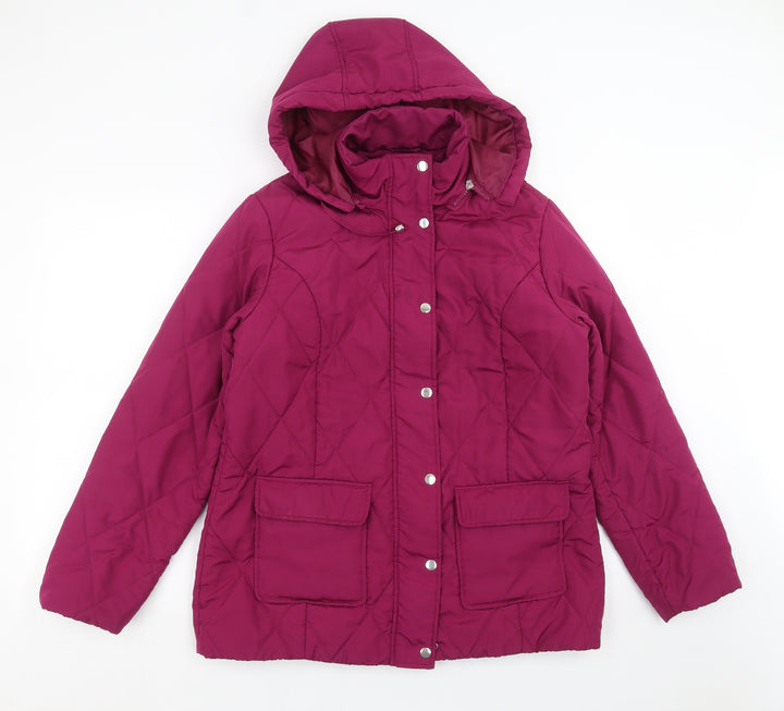 Damart Womens Purple   Quilted Jacket Size 10
