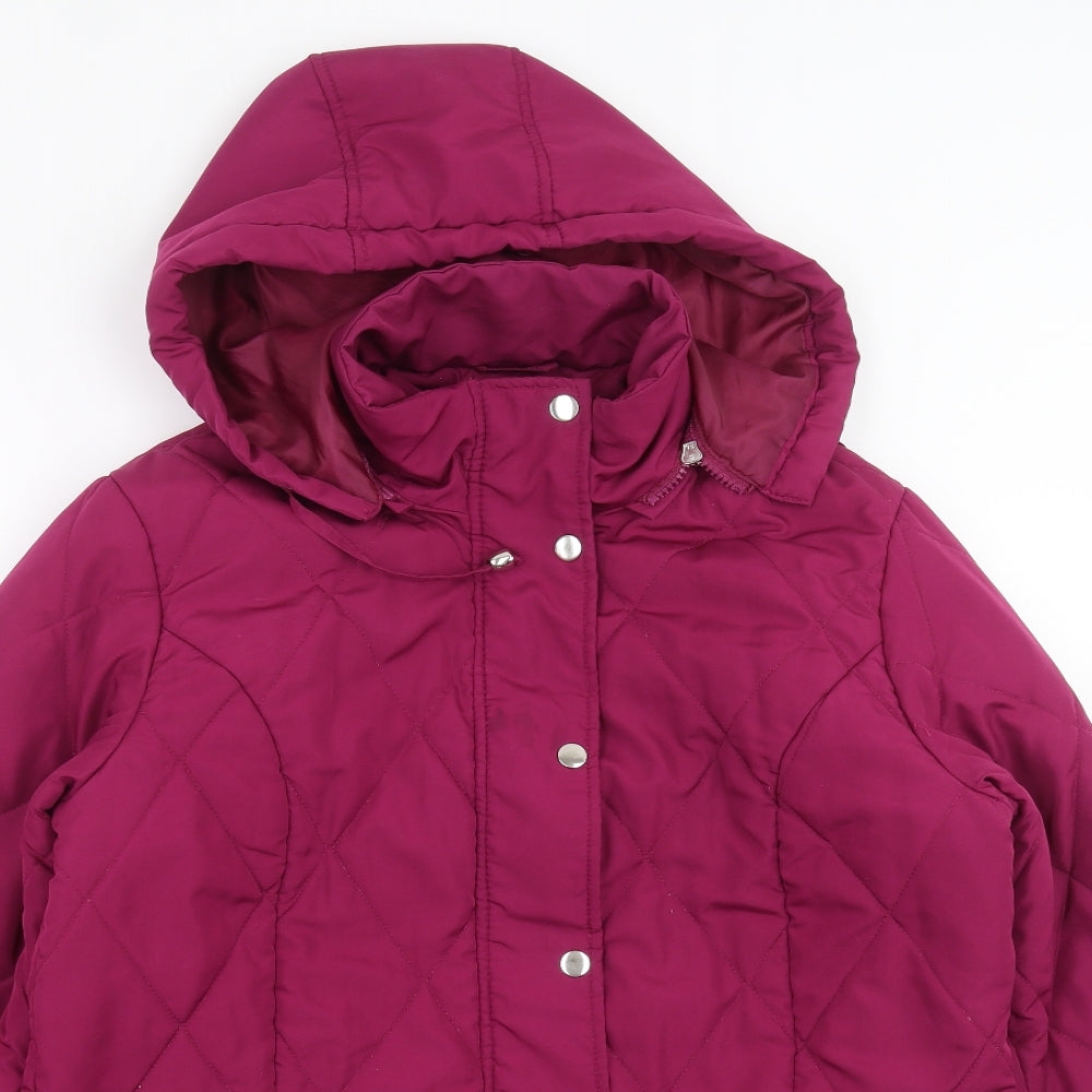 Damart Womens Purple   Quilted Jacket Size 10