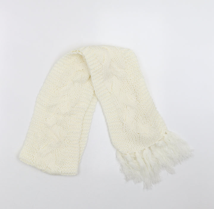 Preworn Womens Ivory  Knit  Scarf