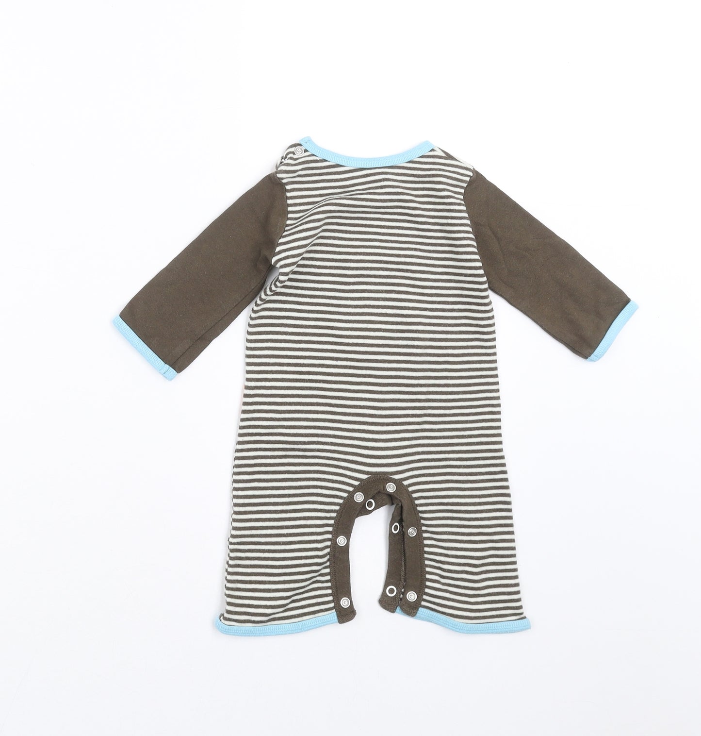 George Baby Green Striped  Babygrow One-Piece Size 0-3 Months  - little But loud