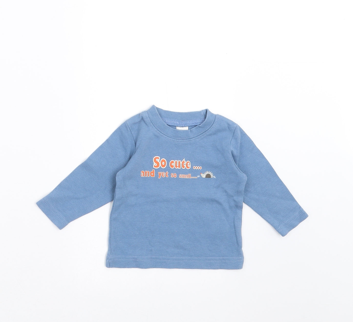 Tiny Ted Baby Blue   Basic T-Shirt Size 0-3 Months  - so cute
