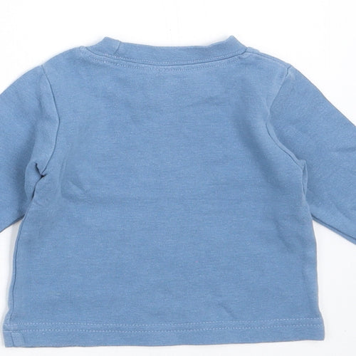 Tiny Ted Baby Blue   Basic T-Shirt Size 0-3 Months  - so cute