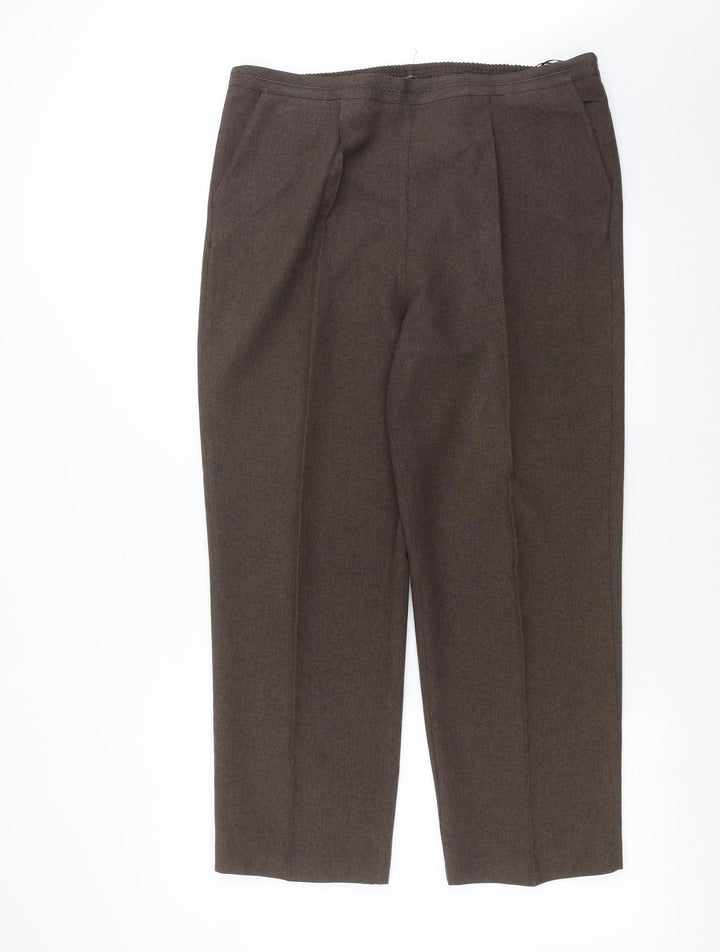 BM Womens Brown Trousers Size 16 L26 in
