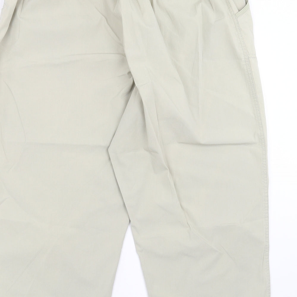 BM Womens Beige   Cropped Trousers Size 16 L20 in