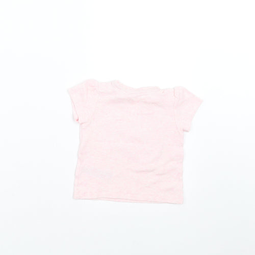 Marks and Spencer Girls Pink   Basic T-Shirt Size 6-9 Months  - I Love Mummy