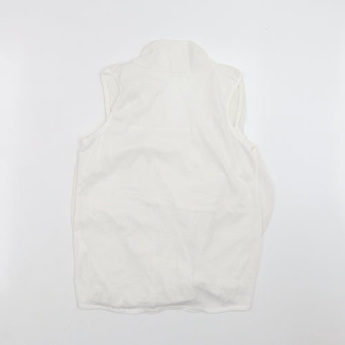 Preworn Womens White   Basic Blouse Size L