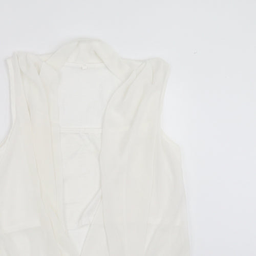 Preworn Womens White   Basic Blouse Size L