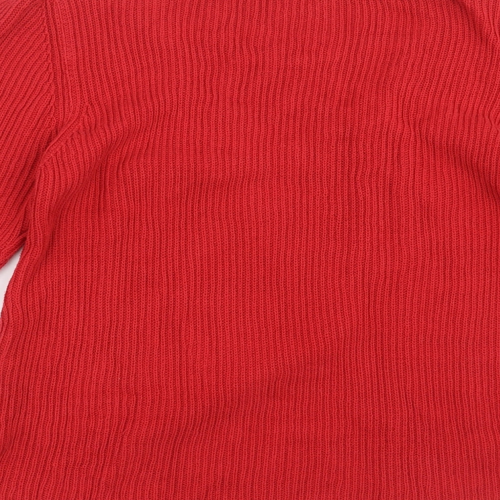 NEXT Womens Red  Knit Pullover Jumper Size 18