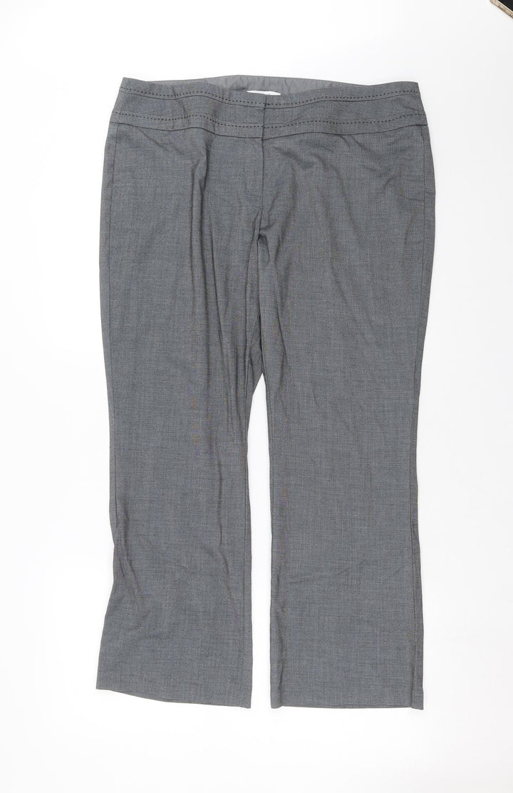 Debenhams Womens Grey   Trousers  Size 16 L27 in