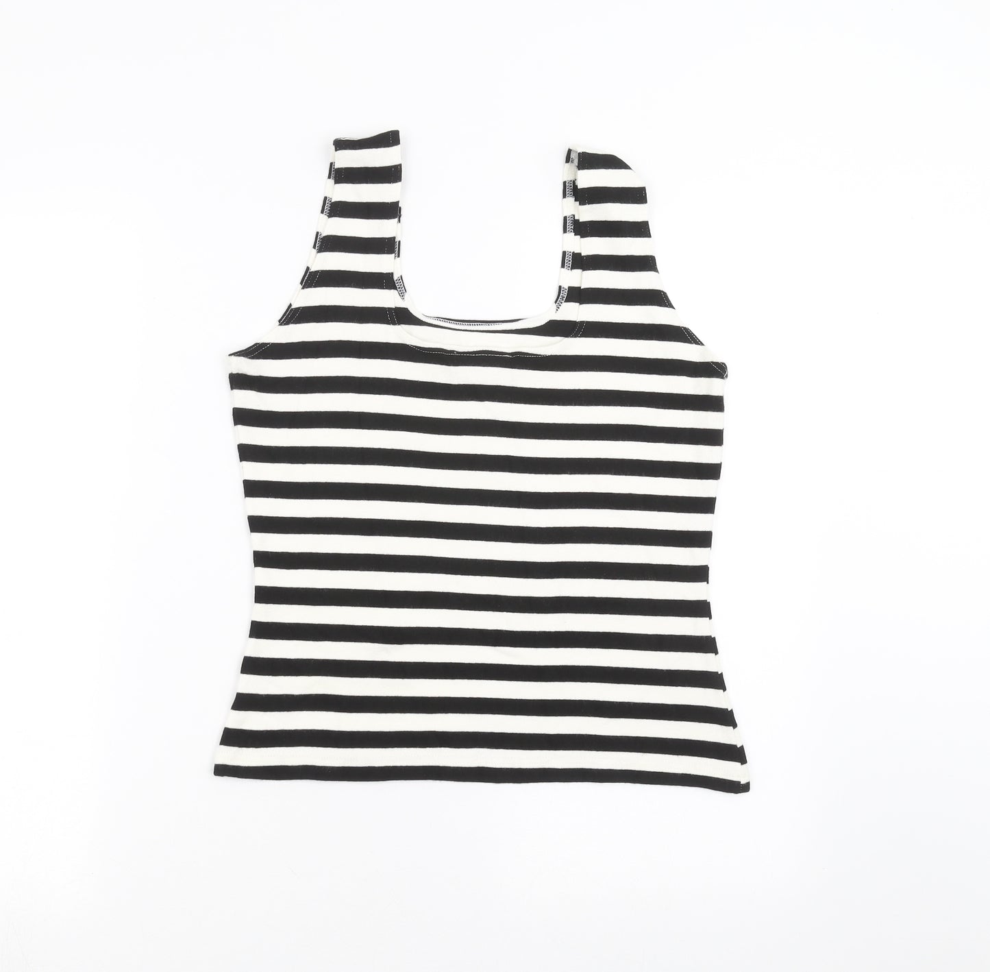Wallis Womens Black Striped  Basic Tank Size 14