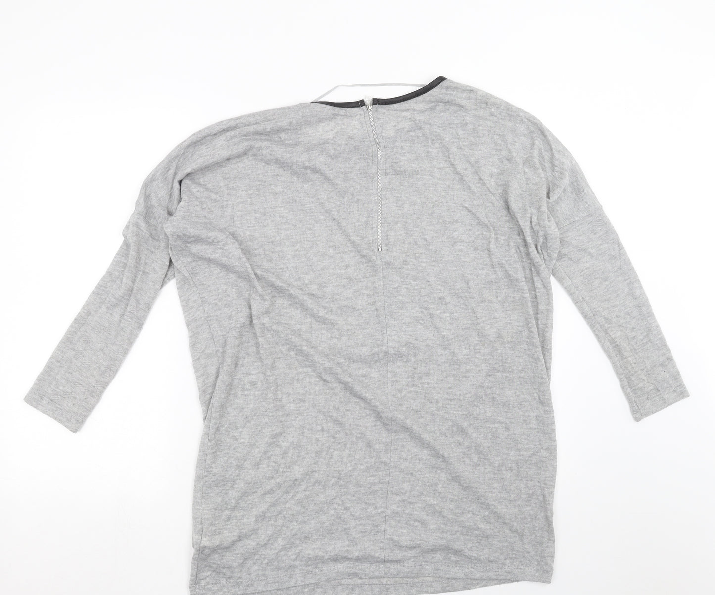 Primark Womens Grey  Knit Pullover Jumper Size 8