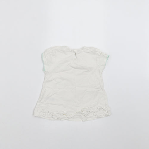 George  White   Basic T-Shirt Size 9-12 Months  - Rabbit