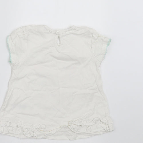 George  White   Basic T-Shirt Size 9-12 Months  - Rabbit