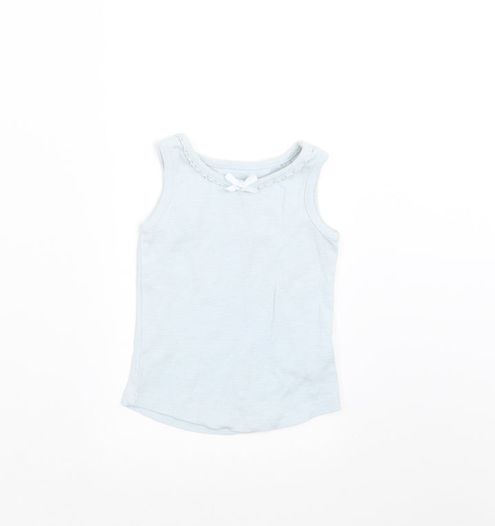 NEXT Girls Blue   Basic Tank Size 6-9 Months