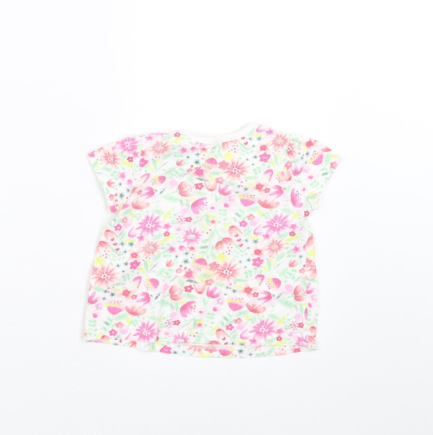 Nutmeg Girls Multicoloured Floral  Basic T-Shirt Size 6-9 Months