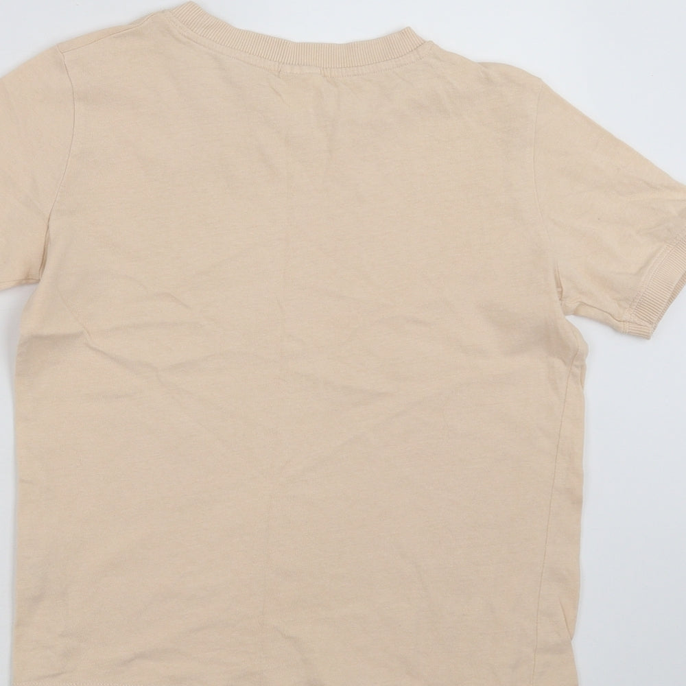 Zara Girls Beige   Basic T-Shirt Size 11-12 Years